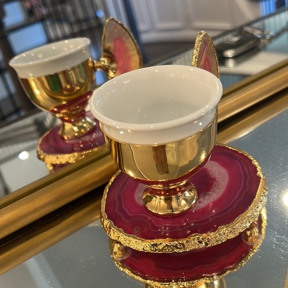 NWOT HANDMADE ESPRESSO CUP AND SAUCER . - Picture 15 of 17